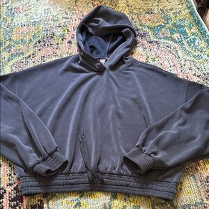 Blue Hooded Pullover